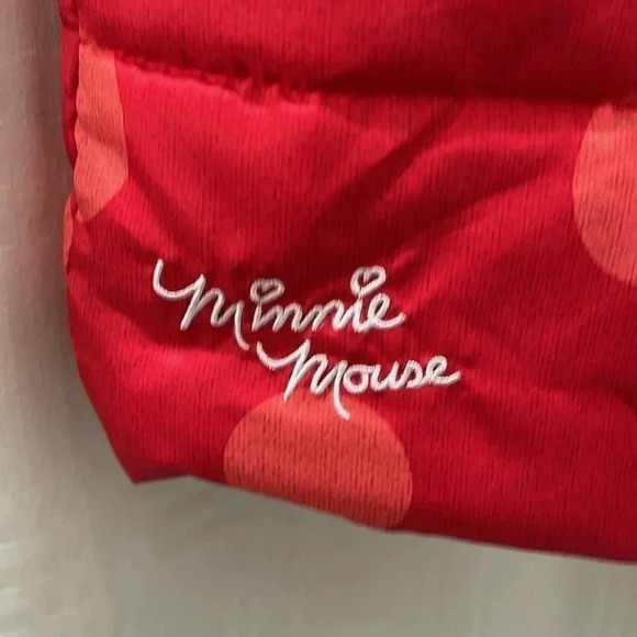 Disney Minnie Mouse hooded vest red 4T - Picture 4 of 7